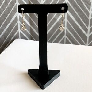 avon vintage sterling silver cubic zirconia earrings